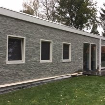 Wandbekleding natuursteen o.a. Quartsiet
