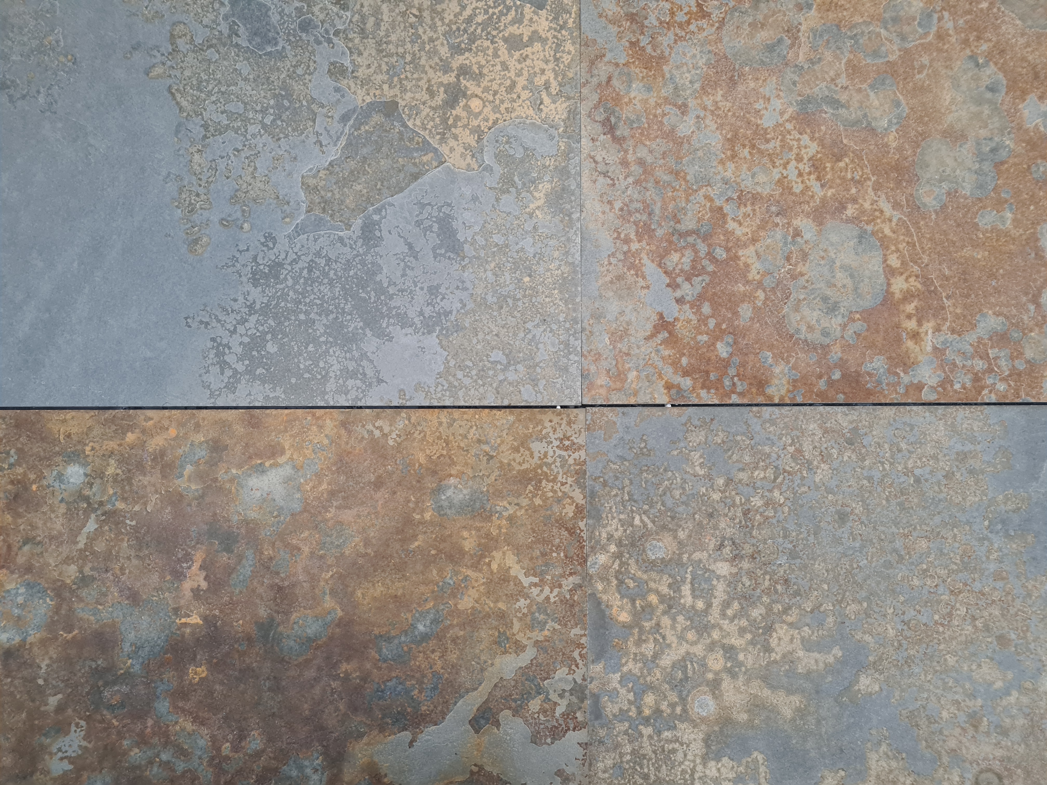 Oxide Slate Leisteen 60x60x2,5 cm strak gezaagd