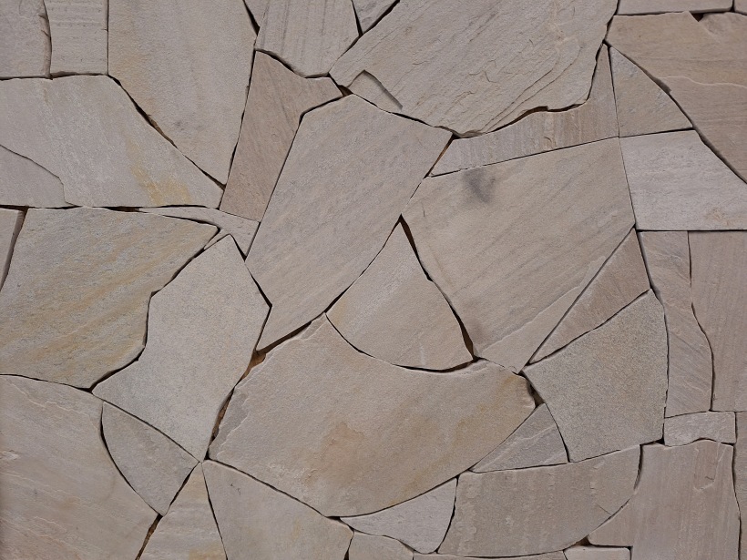 Brasil White Flagstones dun 1-1,5 cm dik