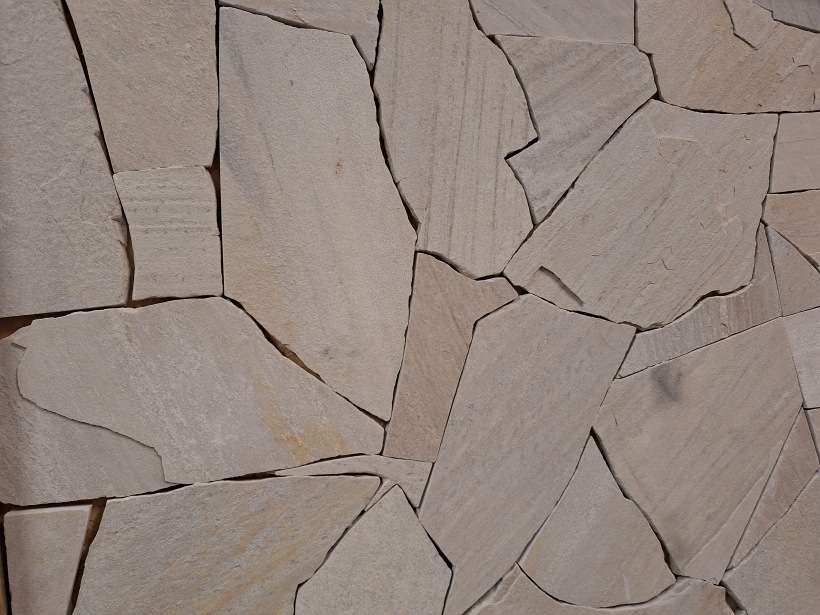 Brasil White Flagstones dun 1-1,5 cm dik