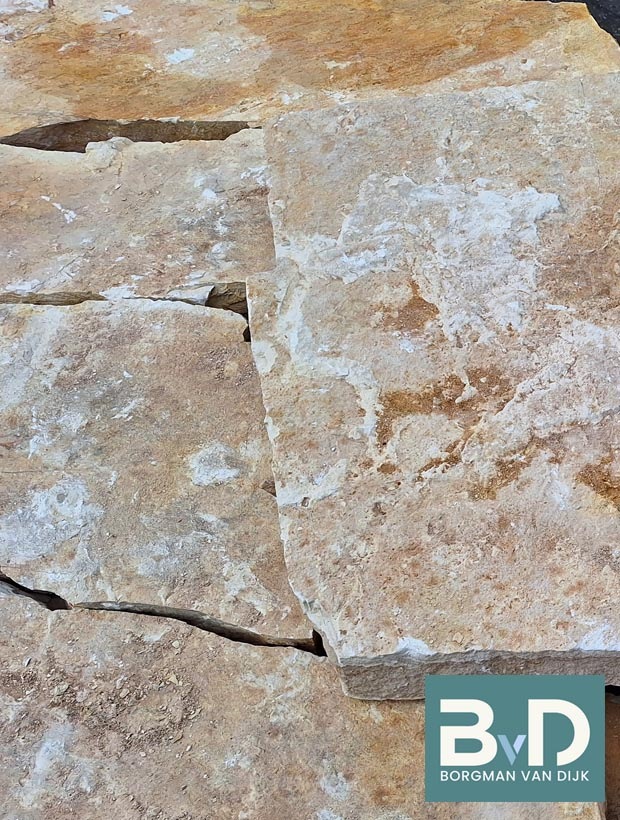 Balkan Yellow Mediterrane flagstones 4-5 cm dik Terrastegels