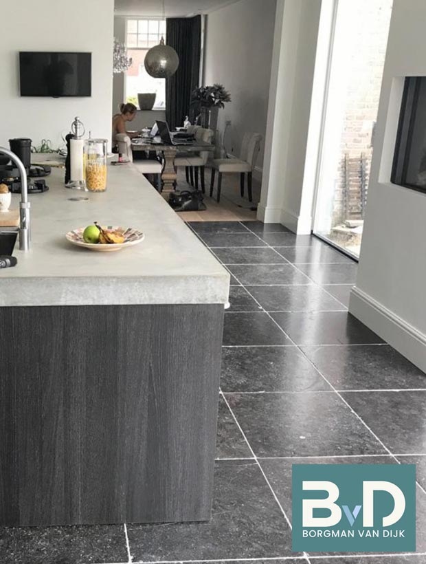 Bourgondische Dallen Belgisch Hardsteen Antique 60x60x2 cm Vloertegels Keuken