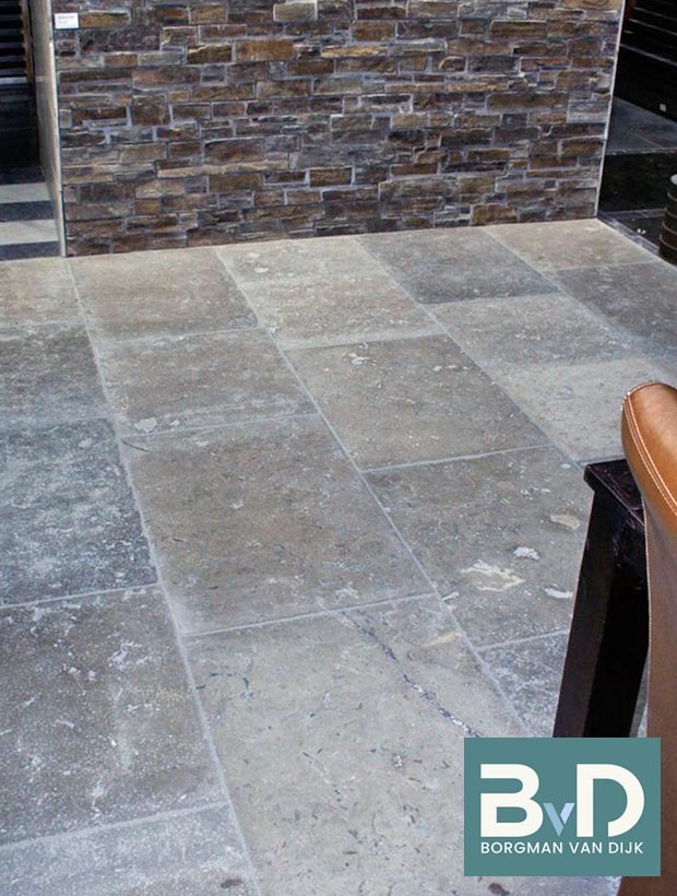 Bourgondische Dallen Vieux Medoc banenverband 61 cm breed Vloertegels