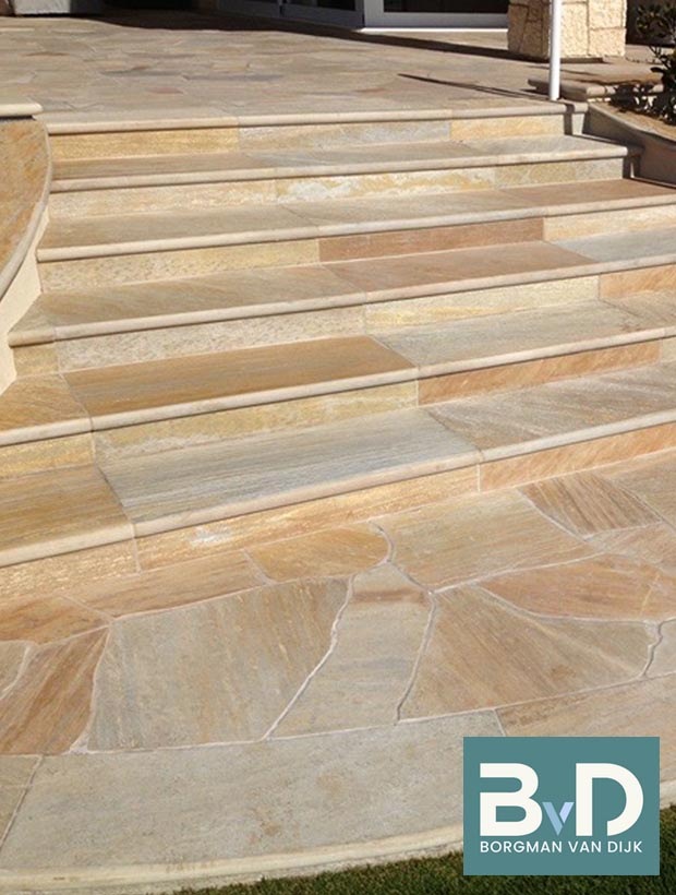 Flagstones Brasil Gold tuintegels