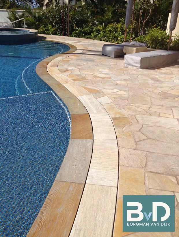 Flagstones Brasil Gold terrastegels