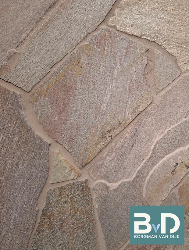 Brasil Green Flagstones binnen 1,5-3 cm dik