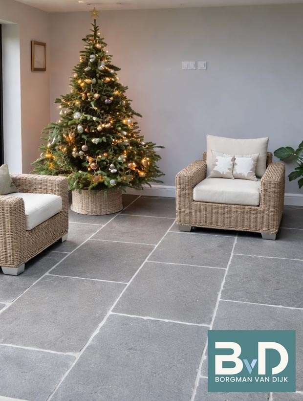 Castle Stone Grey Natural 60x90 cm vloertegels zitkamer