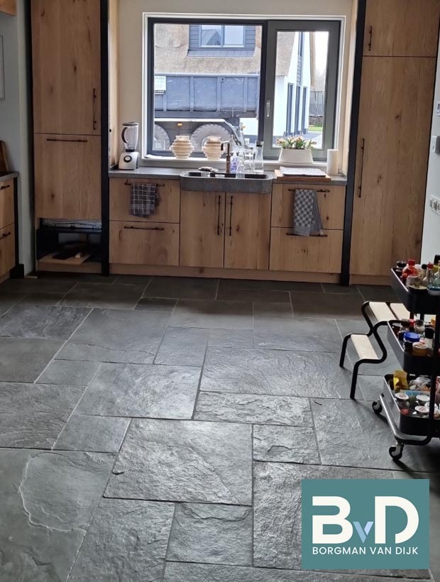 Castle Stone Taupe Groot Romaansverband kasteelvloer