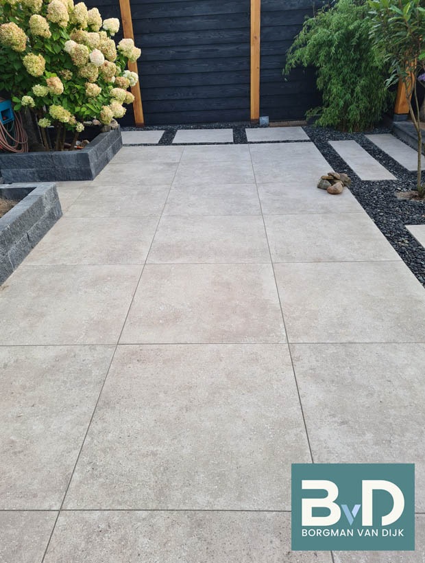 Ceramica 90x90x3 cm Beige Elegance keramische tuintegels voor terras en oprit