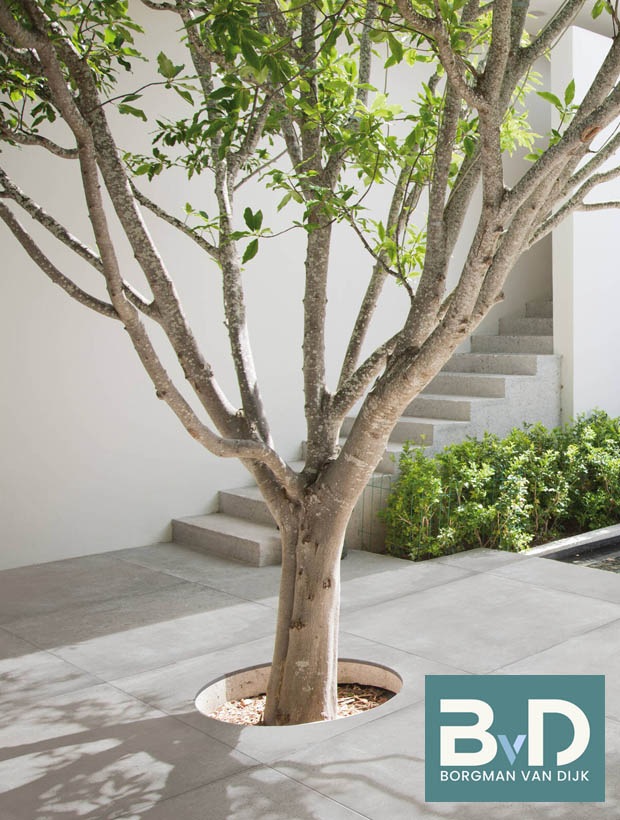 Ceramica 90x90x3 cm Natural Grey keramische tuintegels patio