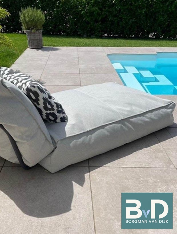 Ceramica 90x90x3 cm Palace Maroon tuintegels voor oprit en terras