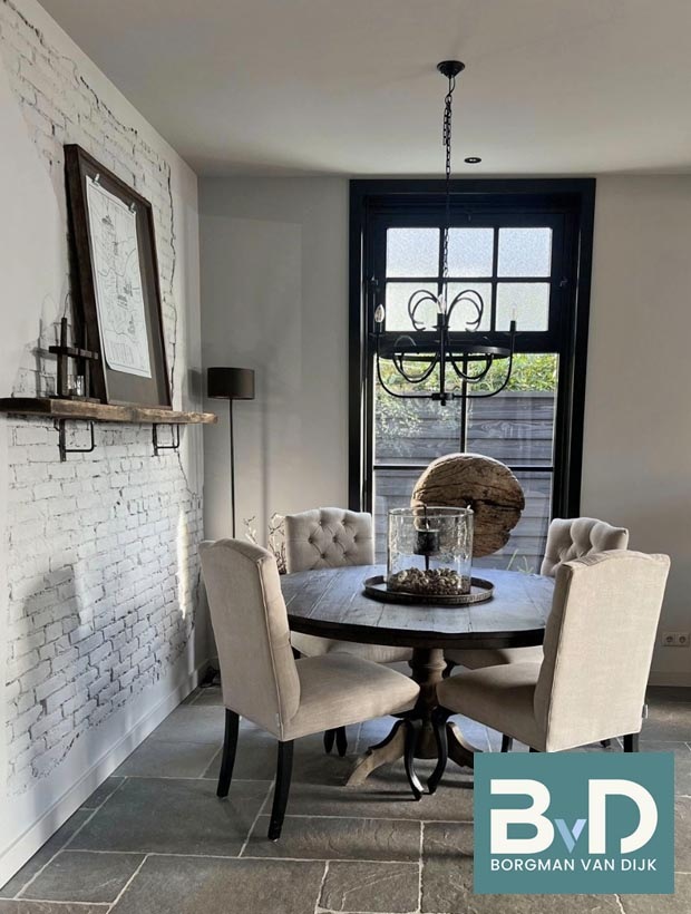 Chateau Gris Brun Antique Groot Wildverband Bourgondische Dallen