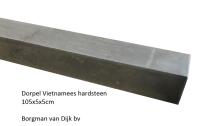 Vietnamees Hardsteen binnendorpel 105x5x5 cm licht gezoet / facet