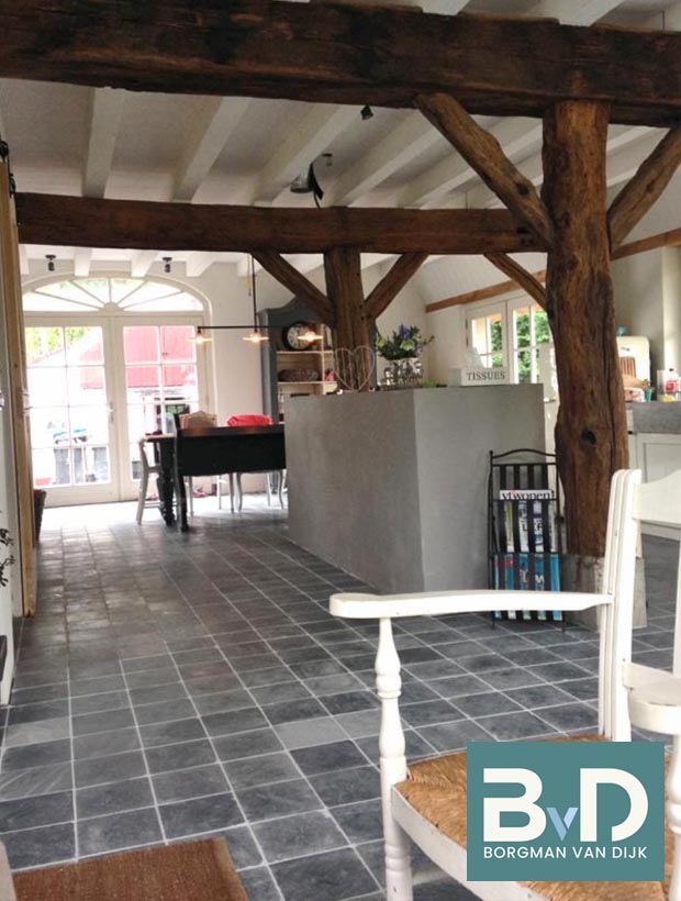 Estrikken Plavuizen Vietnamees Hardsteen Rustiek 20x20x1.5 cm