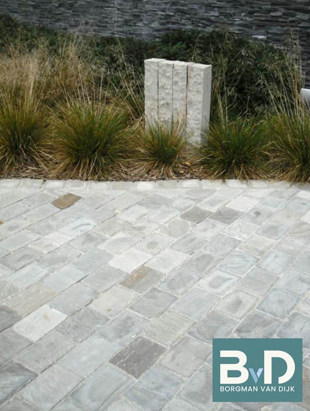 Kandla Grey kassei 20x14x3-5 cm voor pad en terras