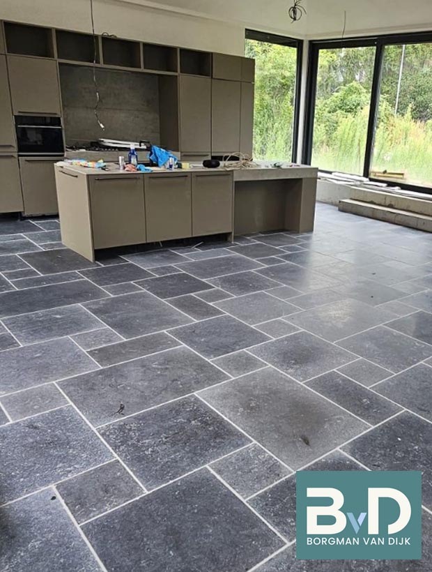 Milly Grey Marble groot wildverband 2 cm dik verouderd
