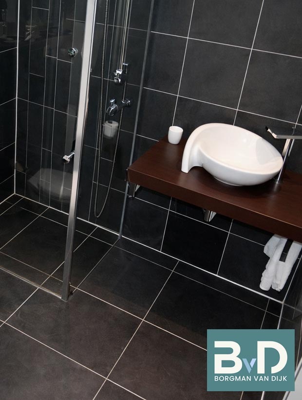 Mustang Leisteen 20x20 cm Black Slate vloertegels uit Brazilie