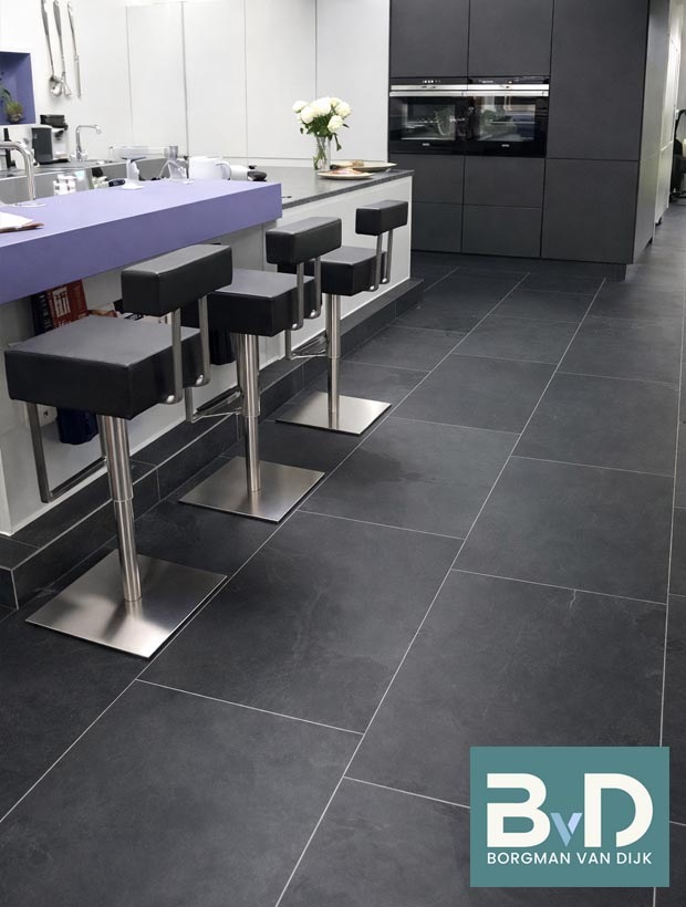 Mustang Leisteen 40x60 cm Black Slate vloertegels