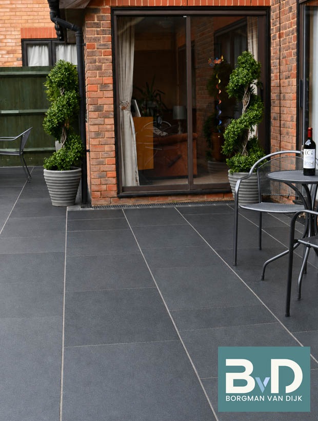 Mustang leisteen Black Slate 40x80x2,5 cm
