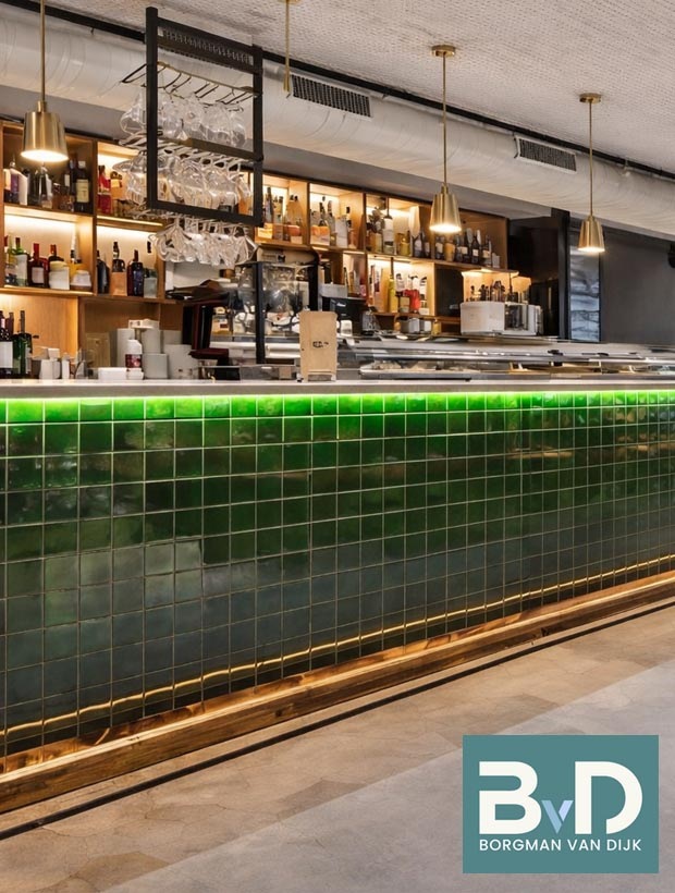 Oud Hollandse Witje OUD GROEN 13x13 cm Keramische Wandtegel