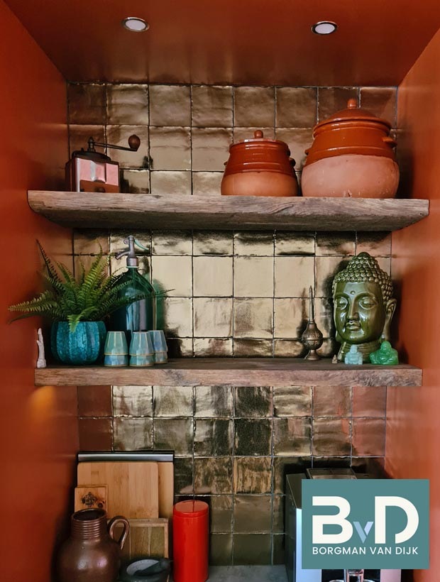 Oud Hollandse Witjes GOUD 13x13 cm Keramische wandtegels meubels 