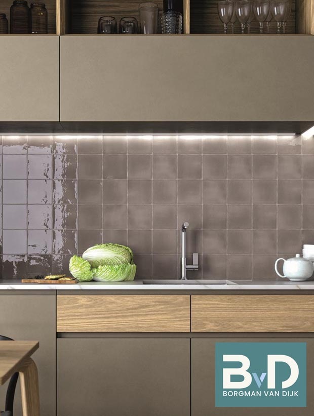 Oud Hollandse Witjes GRIJS 13x13 cm Keramische Wandtegels Keuken