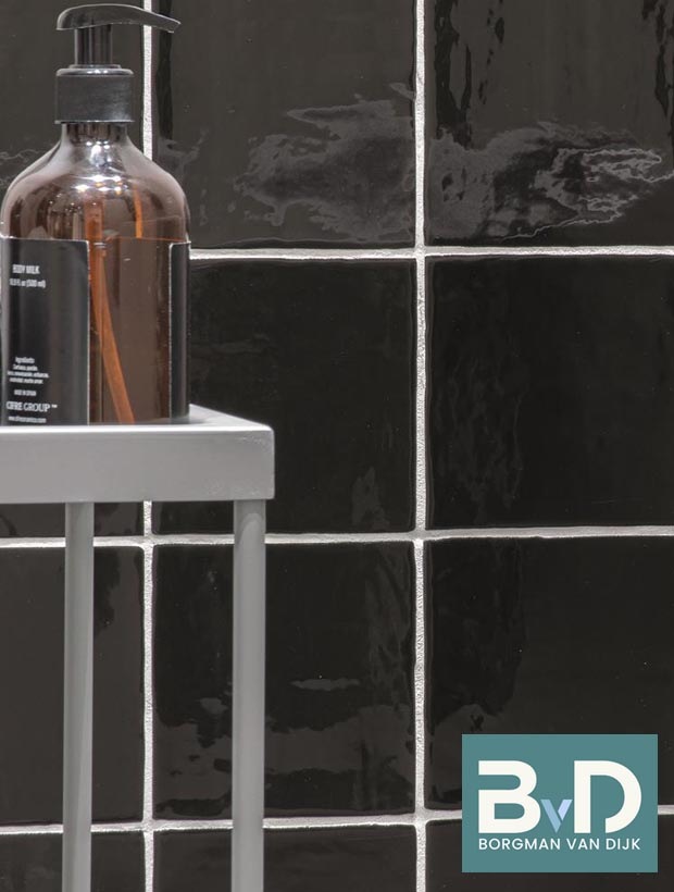 Oud Hollandse Witjes ZWART 13x13cm Keramische Wandtegels badkamer