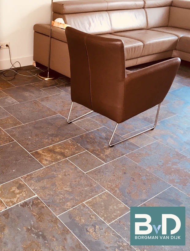 Brasilian Oxide Slate Multi colour leisteen romaans verband