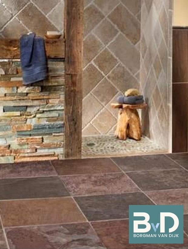 Peacock leisteen Multicolor Slate 60x60x1,5 cm Natuursteen Tegels