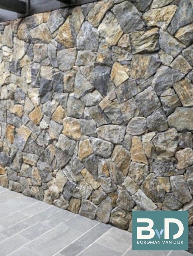 Rockface Akkron Steenstrips 3-5 cm dik wand stenen voor binnen en buiten