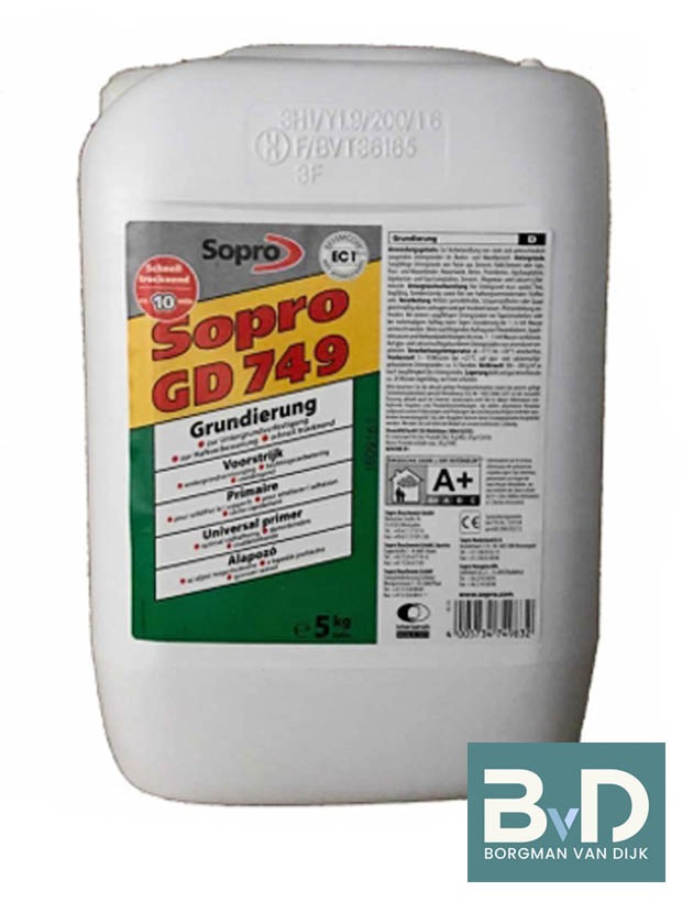 Voorstrijk Zuigende Ondergronden 5kg Sopro Gd 749
