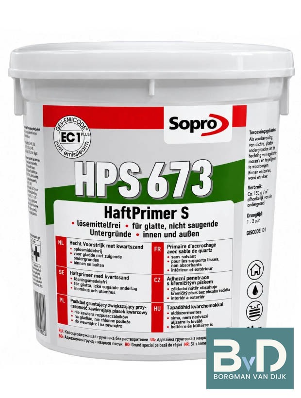 Hechtprimer Niet-Zuigende Ondergrond 1KG Sopro HPS 673