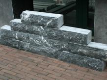 Vietnamees Hardsteen muurblok 50x10x10 cm Gezaagd / Gekloven