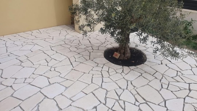 Balkan White Flagstones normaalformaat 2-3 cm dik