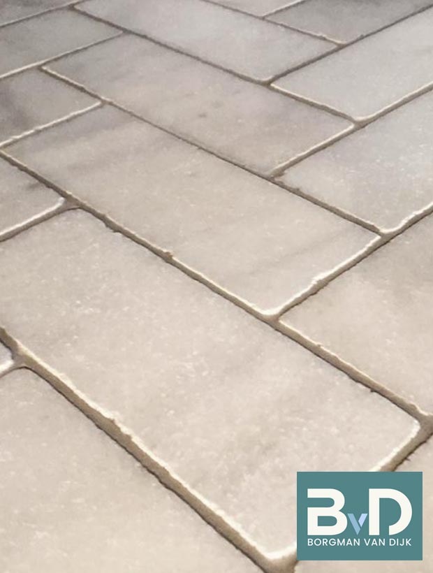 White Marble Anticato Tegelklinker 20,3x7,5x1 cm klinkervloer