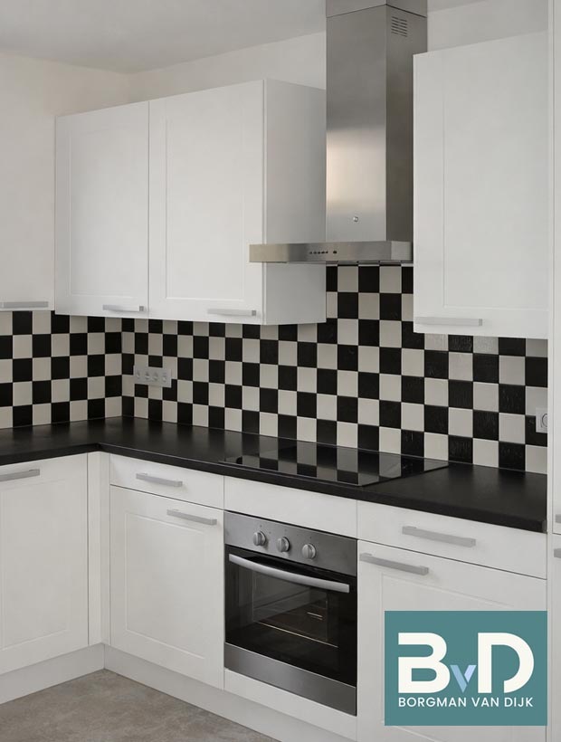 Zwart Wit Marmer 10x10x1,2 cm vloertegels en wandtegels