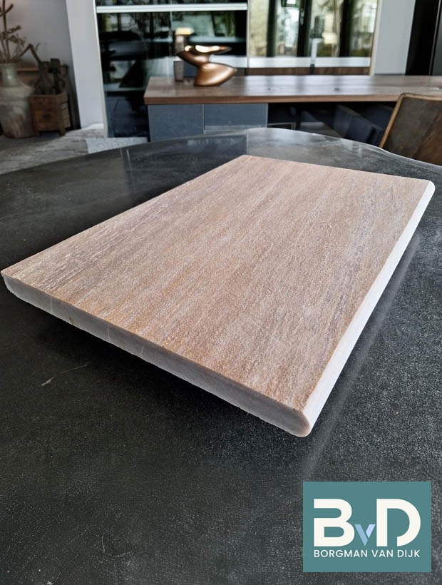 zwembadrand Brasil Rosso 50x35x3 cm zwembadranden antislip