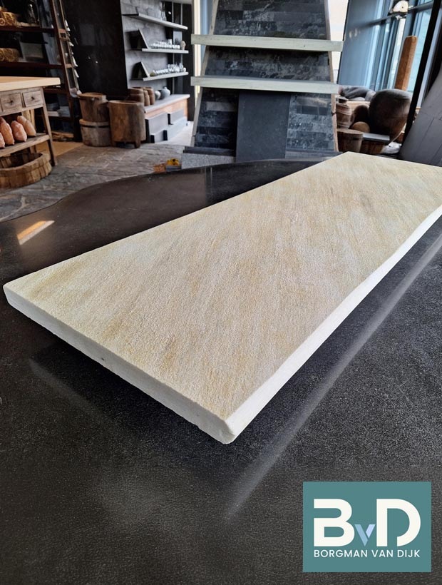 Zwembadrand Brasil Yellow 100x35x3 cm natuursteen tegels