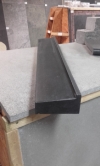 Raamdorpel Fors Zwart Graniet 8x16x5 cm lengte 220 cm