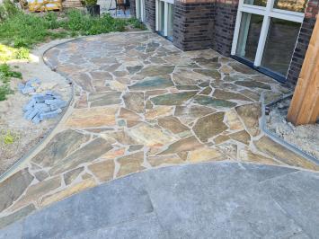 Flagstones Karystos Brown dikformaat 3-5 cm dik