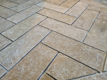 Travertin Noce Anticato Tegelklinkers 20,3x7,5x1 cm