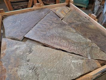Brasil Black Gold Flagstones dikformaat 2,5-4 cm dik
