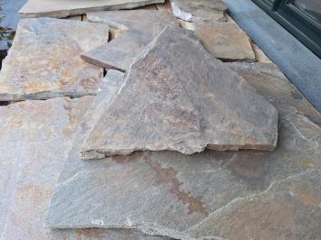 Brasil Black Gold Flagstones dikformaat 2,5-4 cm dik