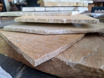 Brasil Yellow Flagstones dun 1-1,5 cm dik