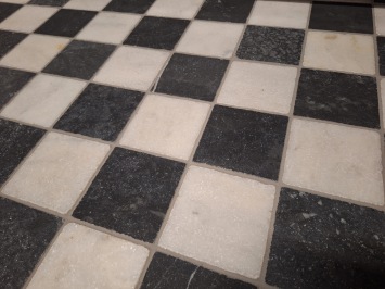 Zwart Wit Marmer 10x10x1,2 cm