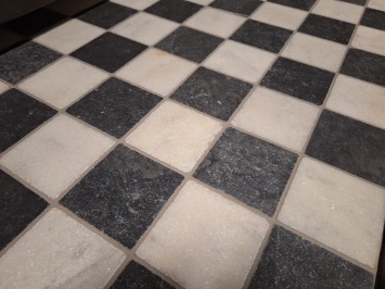 Zwart Wit Marmer 10x10x1,2 cm