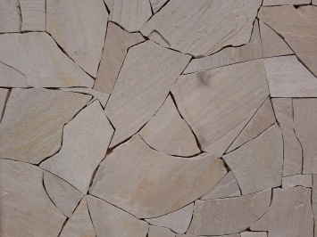 Brasil White Flagstones dun 1-1,5 cm dik