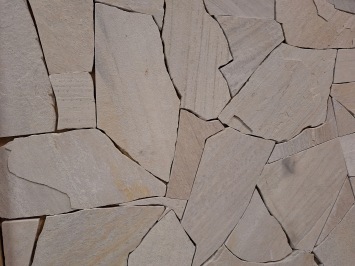 Brasil White Flagstones dun 1-1,5 cm dik