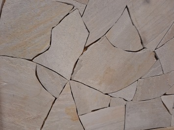 Brasil White Flagstones dun 1-1,5 cm dik