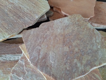 Brasil Rosso Flagstones dun 1-1,5 cm dik